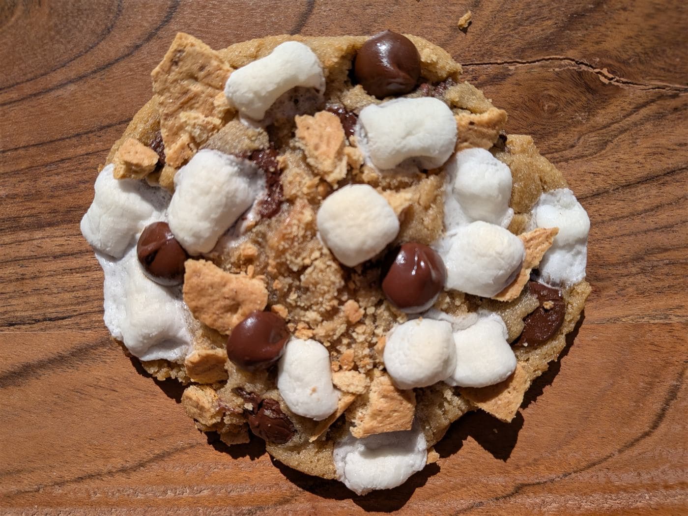 Single S'mores cookie close-up